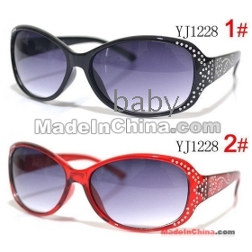 2012 hot new sunglasses roses Fangzuan female models fashion sunglasses ( nine colors)