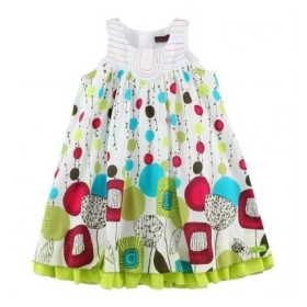 Catimini gilet de coton d'enfants de robe robes de filles de point imprimé une seule pièce Tailles Robe : 18/24/3/4/5 /