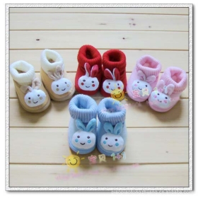 chaussures pour tout-petits bébés adorables petits bébés de modèle de lapin anti-dérapant chaussures de bébé , chaussures à semelles souples