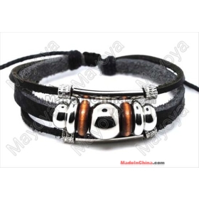 leather cord bracelet! handmade bracelet Leather Bracelets Wristbands,Leather Charm Bracelets leather bracelet L0053 