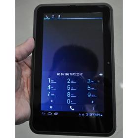 Livraison gratuite Téléphone cellulaire Tablet PC MTK8377, Dual core, Cortex A9, 1,6 GHz haute vitesse RAM 1 Go, HDD 8GB, soutien étendre à 32 Go par carte MicroSD interne 3G téléphone appel 2 carte SIM (WCDMA et GSM)