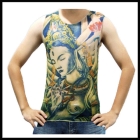 Wholesale 50pcs/lot Tattoo tee Shirts Sleeveless for Men Tattoo top clothing Promotion gifts -SS17  Free Shipping