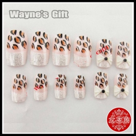 New Arrival 12pcs/box 3D Art Nail Tip for Ladies Lovely  Nail Tips for Nail Art