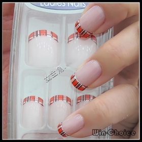 New Arrival Pre designed Nail Tips Acrylic with various designs False Nails for DIY Nail Art 10sets/lot  Free Shipping