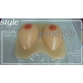 NEW BRAND 100% silicone material conjoined Teardrop Shape SILICONE BREAST FORMS Artificial breast