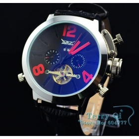 Los hombres miran 2012 con estilo Selfwind Tourbillon Reloj mecánico auto del reloj de los hombres reloj de los hombres reloj deportivo