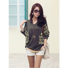 2012 New hot fashion free shipping New Hot Sale s216 3 colors top Fashion Women Lady Girl V-Neck Short sleeve t-shirt