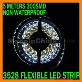 FREE SHIPPING 30 METERS 3528 SMD LED 300 LED Light Strip Flexible 60LED/M New NON-WATERPROOF DC 12V 24W 