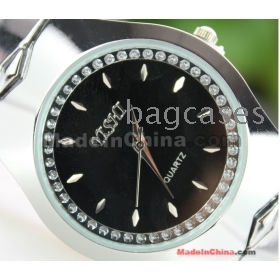 Free shipping    Quartz pointer table supply fashion leisure personality with pure  steel watch 142295