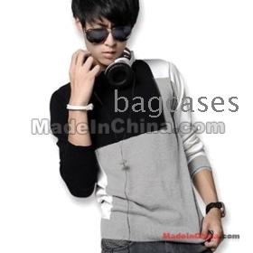 Free shipping 2011 autumn new round brought man long sleeve sweater thin new sweater