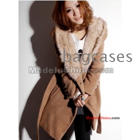 Free shipping 2011 new winter coat collars even cap from women's waist from the camel's hair coat