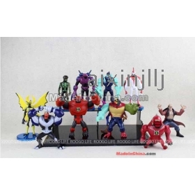 10 styles Anime Ben 10 Figures Tennyson Ornaments Figure Doll toy Young Hacker Birthday gift