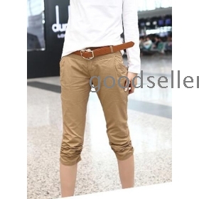 Big yards summer wear women's leisure 7 7 minutes of pants female summer show thin haroun pants