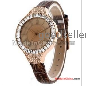 Free shipping juliuss South Korea fashionable brand crystal lizards grain female table female watch straps