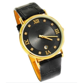 Free shipping supply classic Roman numerals high-grade air single calendar man belt factory direct sale 144103 watch