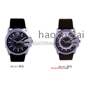 Free shipping fashion leisure man watch business calendar week belt personality male table BD-72006