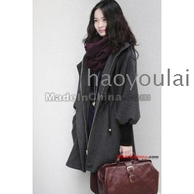 Free shipping 2011 autumn/winter clothing special offer new coat-from women's clothing hubble-bubble sleeve woollen coat      