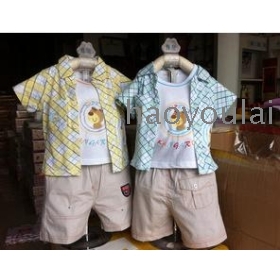  boys suit summer wear new fashion leisure sports han children suit children's wear three-piece