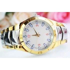 Free shipping supply quartz watch man steel belt table watch gifts table