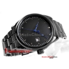 Free shipping dynamic whole black man automatic mechanical watch business calendar watch elegant lady       