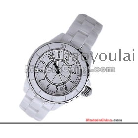 Free shipping MOSD8055 lady watch FangShuiBiao set auger leisure ceramic female table white black quality goods 86626        