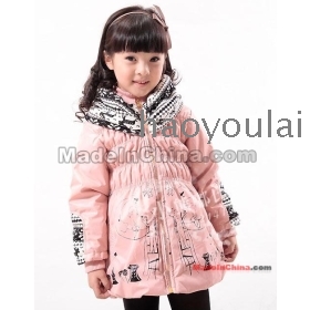 Free shipping winter new children's clothing wholesale fashion printing ZhongTong children (and coat                 