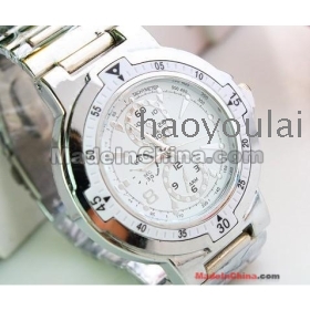 Free shipping supply new personality precision scale electronic watch gifts with three eye steel table 146560