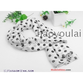 Free shipping han edition South Korea 2011 new winter water jade point long scarf/dot snow spins snow to ms scarf 60                    