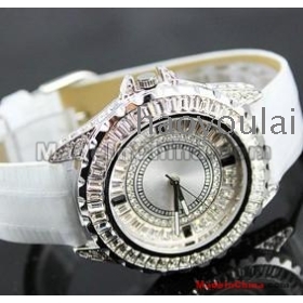 Ilmainen toimitus suuri dial kristalli vyö naisten pöytä timantti watch/F1792