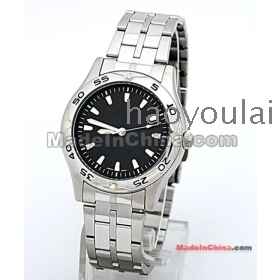 Free shipping  male table with steel watch MTP-1243 D-1 A        