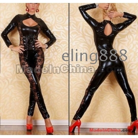 Free shipping SEXY LINGERIE CATSUIT CATWOMAN Hen Party Clubwear Fancy Dress Catsuit Jump suit COSTUME 764