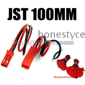 gratis forsendelse 100mm JST stik stik til RC LIPO BATTERI Wire 2 Pin Connector.grossister