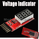 Free shipping  Li- Battery Voltage Indicator Checker Tester 2S-6S wholesales