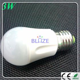 Free shipping New products 3W SMD led light bulb E27 lamp warm /cool white retail 10pcs/lot