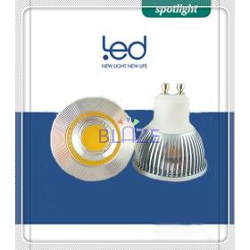 Free Shipping 20pcs/Lot COB Led Spot Lamp GU10 5W 450LM DC 12V H54 x 50mm  Replace Halogen