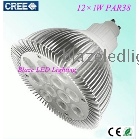 Wholesale 12W Dimmable PAR38 LED Bulbs Light Hi Power 12X1W GU10 Ceiling Lamp White 