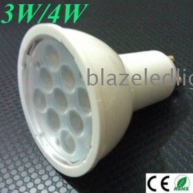 free shipping wholesale 50pcs/lot -bright 3W 4W GU10 9 SMD LED Warm Cool White LED Bulb lamp led Light 85-245V