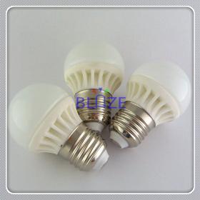 50szt 3W Ceramic doprowadziły żarówek 3W E27 Warm zimny biały 220V 260LM Ball Żarówki LED SMD