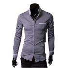 Free shipping Mens apparel Long-sleeve Slim Casual Shirt shirts M L XL 2 colors CR3