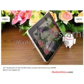 free shipping-10.1"Zenithink ZT280 Cortex A9 1GHz Android 2.3 Tablet PC 8GB 512M Capacitive  External 3G 1024 * 600 Flash 10.3 Zepad 