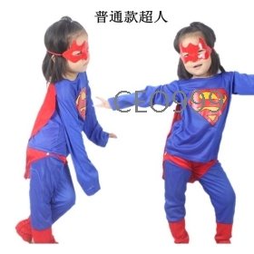 50pcs/lot Free Shipping Children Superman suit, Halloween performances costumes, Game show props, 170g 