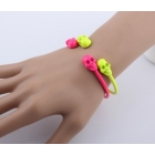 50pcs/lot+ Free Shipping Retro punk fluorescence stud skull exaggerated bracelet, opening metal Bracelet, fashion jewelry 
