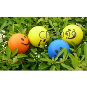 20pcs/lot + Cute Smiley PU ocean ball, 6cm sponge wave ball, children's toys grasping ball, 16g Free Shipping