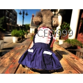 Free Shipping 2012 new pet summer clothes, Roman style dress , dog strap dress 