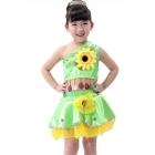 5pcs/lot+Free Shipping Children's Day dance skirts, children's costumes, girls performing stage skirt, Latin dance dress 