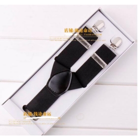 Prevent slippery 3 clip elastic boxed suspenders man straps lady trousers straps reasonable condole belt clip    