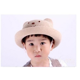 The little animal model cap straw hat  girls and boys summer hat  hat  