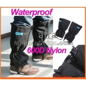 Wholesale new Outdoor Hiking Walking Climbing Hunting Snow Waterproof Gaiters Nylon Black Color,freeshipping, dropshipping 