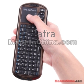 New iPazzPort 2.4G Mini Handheld Wireless Keyboard with IR Remote & Laser Pointer,Retail Package+Free Shipping 