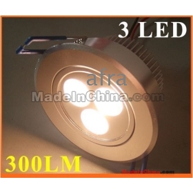 3W 85-265V 300LM 3000-3500K Warm White LED Downlight 3 leds Ceiling Light Energy Saving led Lighting free shipping 